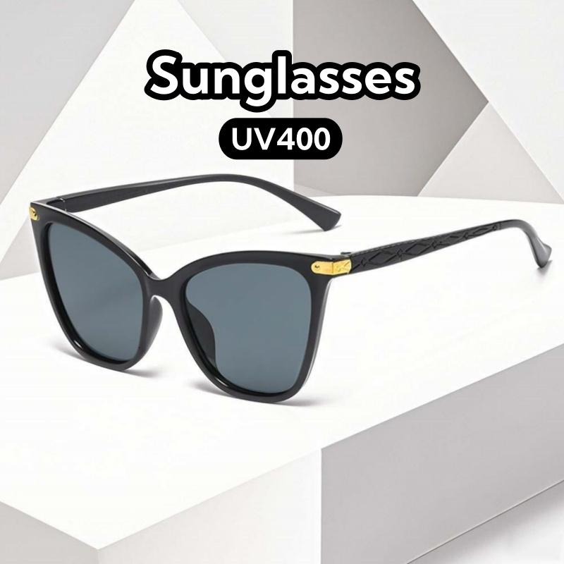 Fashionable Personality Cat Eye Sunglasses Ultra Light Large Framed Uv400 Protection Unisex Shades Glasses Street Photography