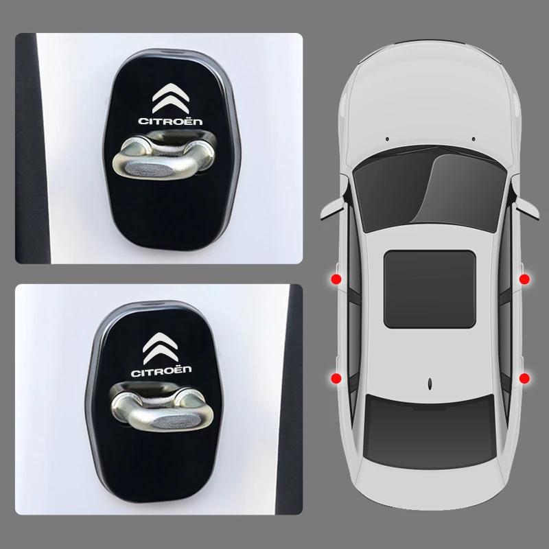 Metall-Türschloss-Abdeckung für Citroen C4 C3-XR C5 Aircross C6 C-quatre Picasso C-Elysee C4L C3L Emblem Aufkleber Abzeichen