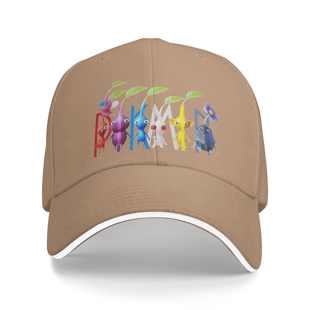 Unisexs Womens Cartoon Cute Pikmin Outdoor Hat  Sun Cap New Baseball Cap Sunscreen Hats