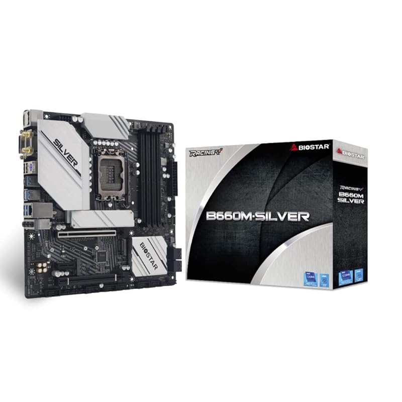 

Biostar intel B660 Equipped with chipset Micro-ATX motherboard [ B660M-SILVER ]