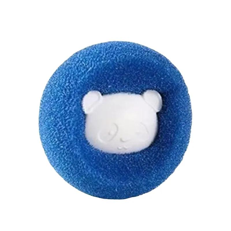 

Pet Hair Remover Reusable Ball Laundry Washing Machine Filter Wool Sticker Cat Hair Remover Pet Fur Lint Catcher Home 1Pcs синий