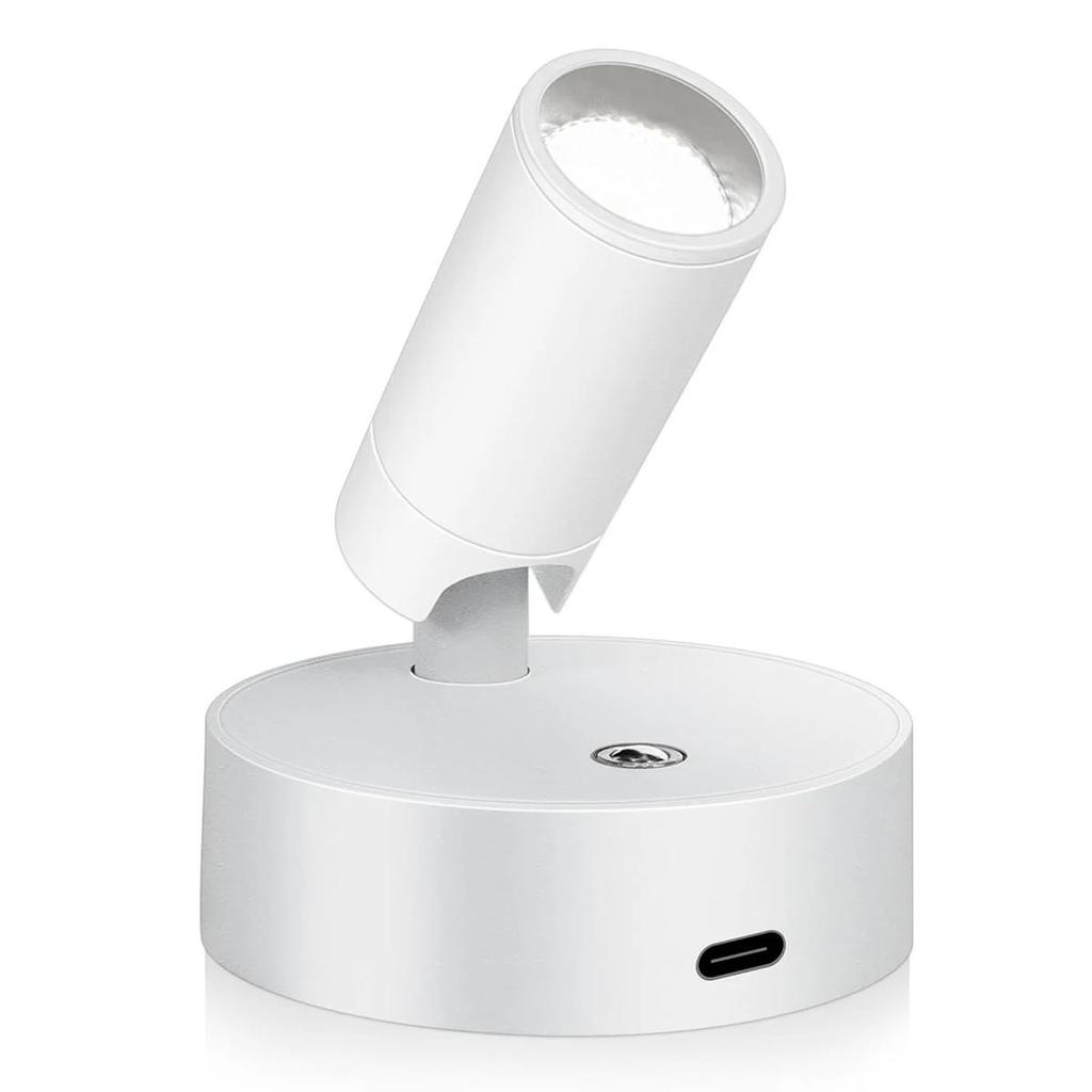 2X Wireless Wall Light Magnetic Base Touch Beside Lamp Dimmable Indoor Lighting Downlight Led Rechargeable Usb Mini Mood Bedroom