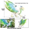 Ancient Mythical Animal Monster Ice Dragon Model With Movable Mouth For Kids Educational Playroom Decor