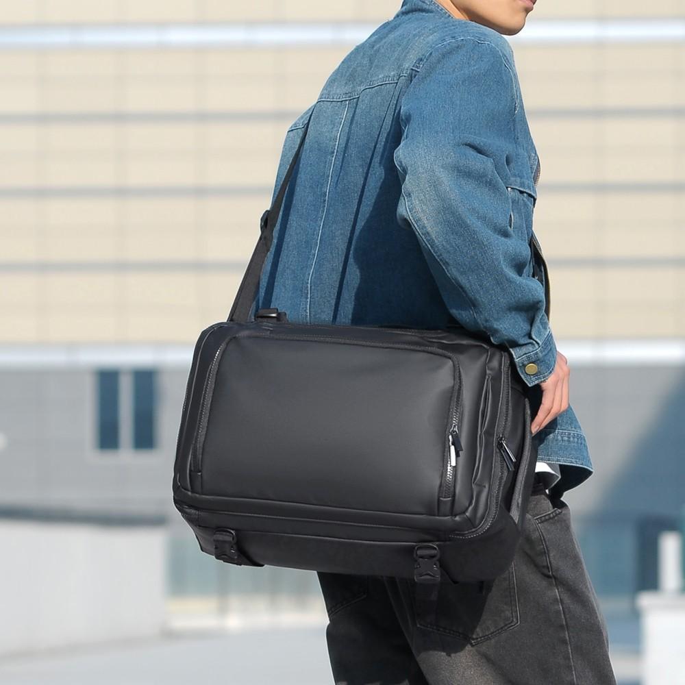 Men's Simple, Large-capacity, Dry-wet Separated Business Backpack Can Be Carried Diagonally. It Is A Backpack for Men's Business Trips and Travels