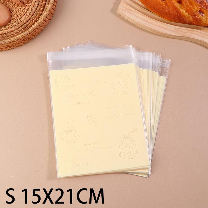 

50 шт. для упаковки продуктов, мультяшный хлеб, сэндвич, упаковочные пакеты, милый кролик, кот, медведь, животное, хлеб, тосты, печенье, упаковка для выпечки S