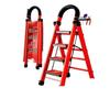 Multi-Functional Telescopic A-Frame Folding Ladder - Thick Carbon Steel Step Ladder for Indoor Use