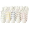 Women's Summer Thin Striped Short Socks Women's Simple Boat Socks Spring and Summer Invisible Socks Summer Shallow Mouth Boat Socks