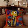 Dont Hug Me Im SScared  Pillow Covers Cartoon Sofa Decorative Home Doublesided Printing Short Plush Cute Cushion Cover