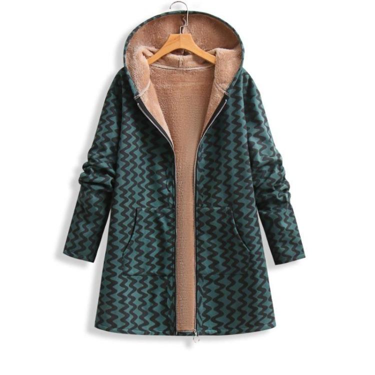 

Women s Fashion Warm Velvet Coat Casual Loose Hooded Long Coat New Autumn Winter Style XL