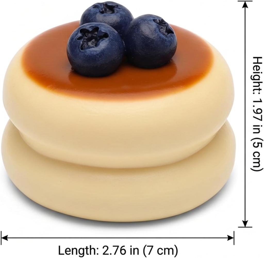 Silicone Simulation Squishy Toys for Office and Students Sensory Stress Time Perfect for New Strawberry Blueberry 2-Pack - Play, Squishy, Watery,
