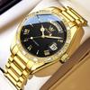 OLEVS Business Automatic Mechanical Men's Watch Stainless Steel Luminous Calendar Week Waterproof Wristwatch Relgio Masculino