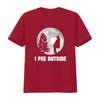 I Pee Outside Love Peeing Funny Camping T Shirt vintage Washed Stylish Breathable Comfortable Versatile graphic homme Soft