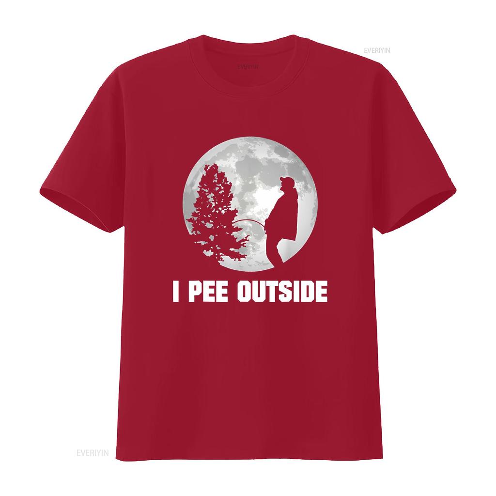 I Pee Outside Love Peeing Funny Camping T Shirt vintage Washed Stylish Breathable Comfortable Versatile graphic homme Soft