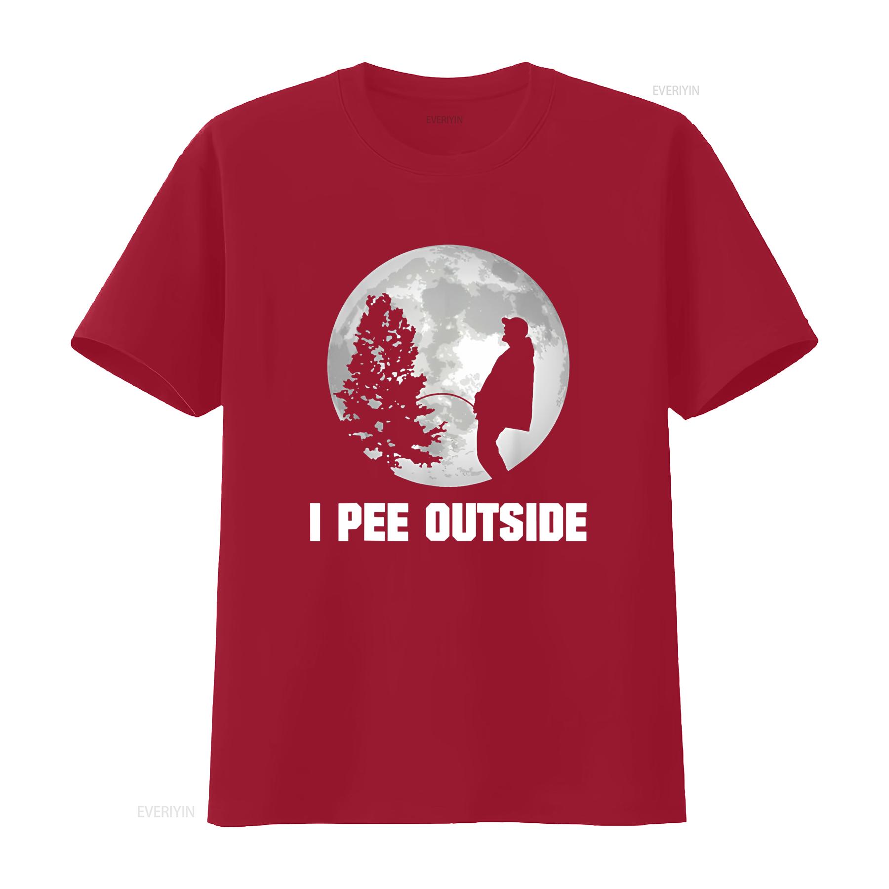 I Pee Outside Love Peeing Funny Camping T Shirt vintage Washed Stylish Breathable Comfortable Versatile graphic homme Soft S