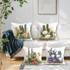 4Pcs Desert Cactus Cushion Covers Single-sided Printed 45CM Throw Pillow Case Cover Sofa Cushion Home Room Decor