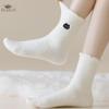 Mink Velvet Socks for Women Autumn and Winter Thickened Velvet Warm Home Sleep Socks Women's Mid-tube Socks