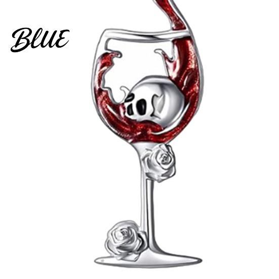 Edgy Streetwear Jewelry 1 Pair Funny Halloween Wine Glass Skull Earrings Gothic Skeleton Bold Eye Catching Earlobe Dangle Drop Statement for