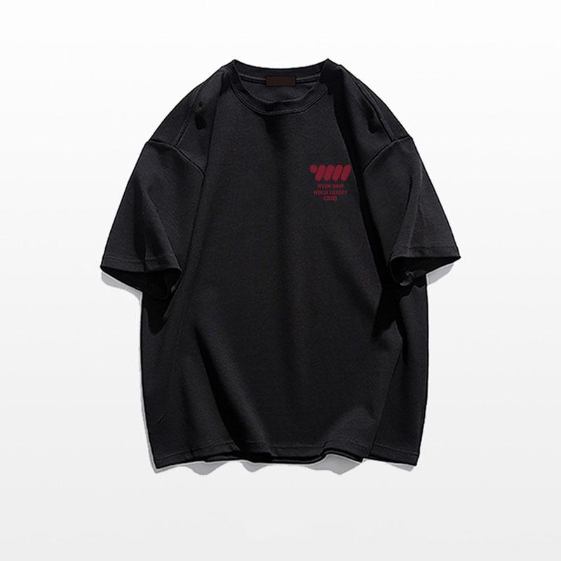 

Американская ретро женская футболка свободного кроя с коротким рукавом, дизайн лето 2025 L чёрный