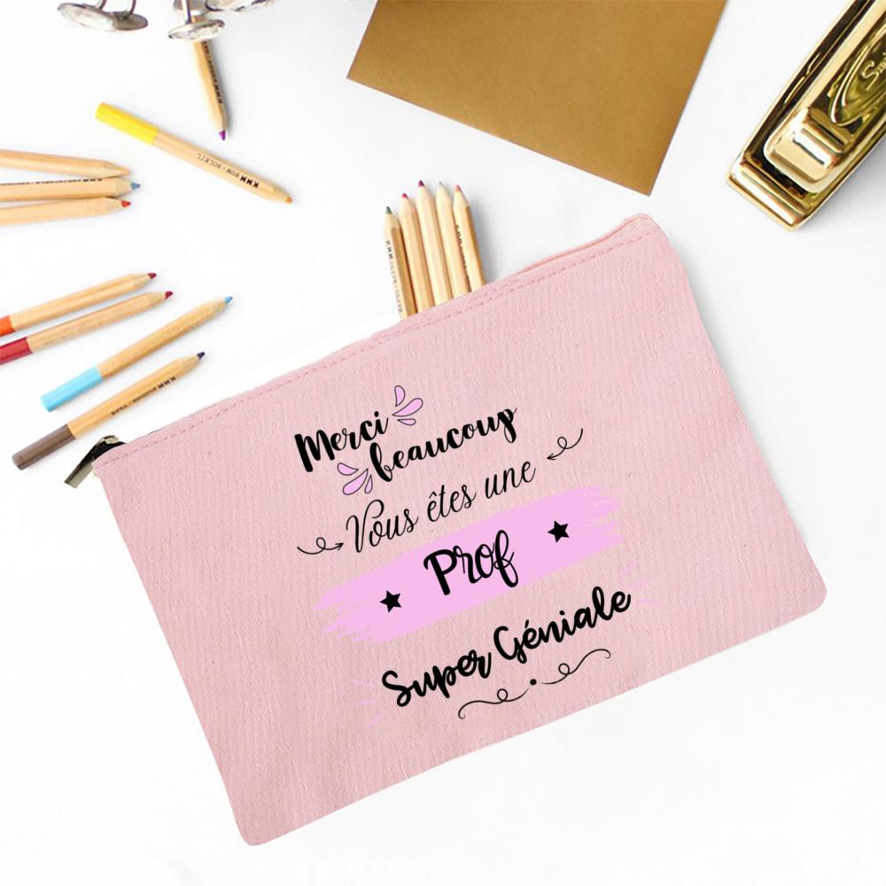 The Influence of Teacher Will Last for A Lifetime Print Makeup Bag Travel Toiletry Bag Pencil Case Stationery Bags Teachers Gift