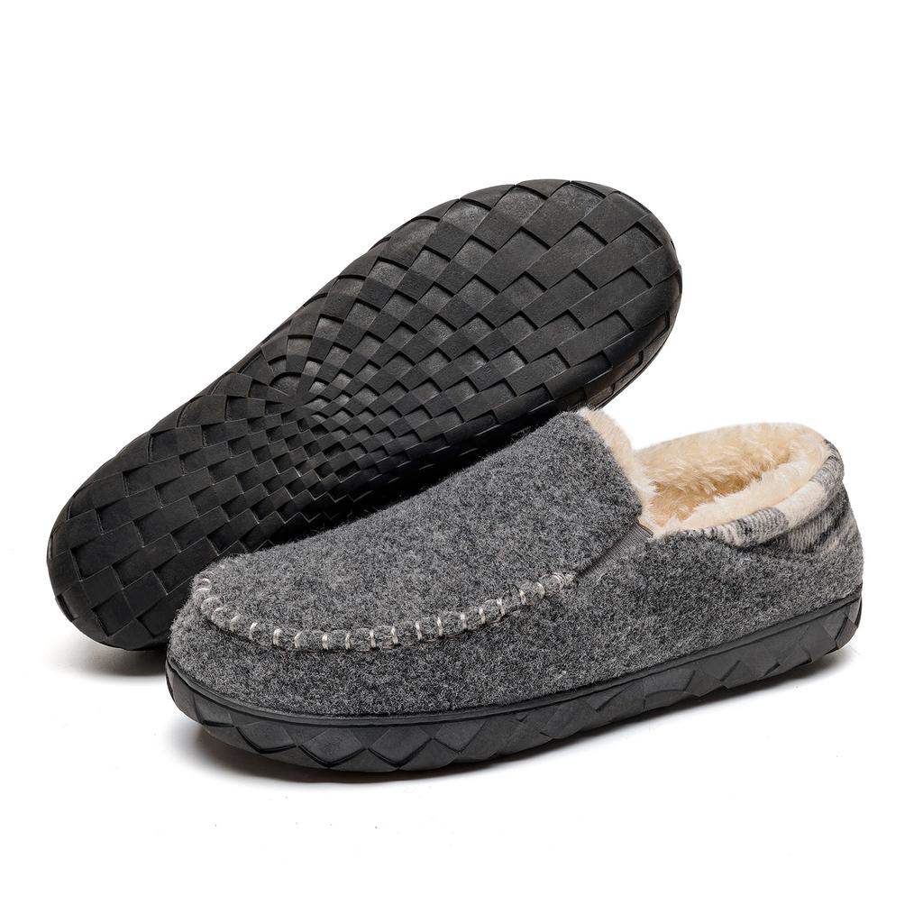 Winter Cotton Shoes Men Plus Cashmere Warm Thick Men with a Slip-on Loafers
