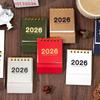 (YOUU06)2026 Mini Simple Calendar Small Desk Calendar Coil Calendar Planner Desktop Decoration Office Stationery New Year