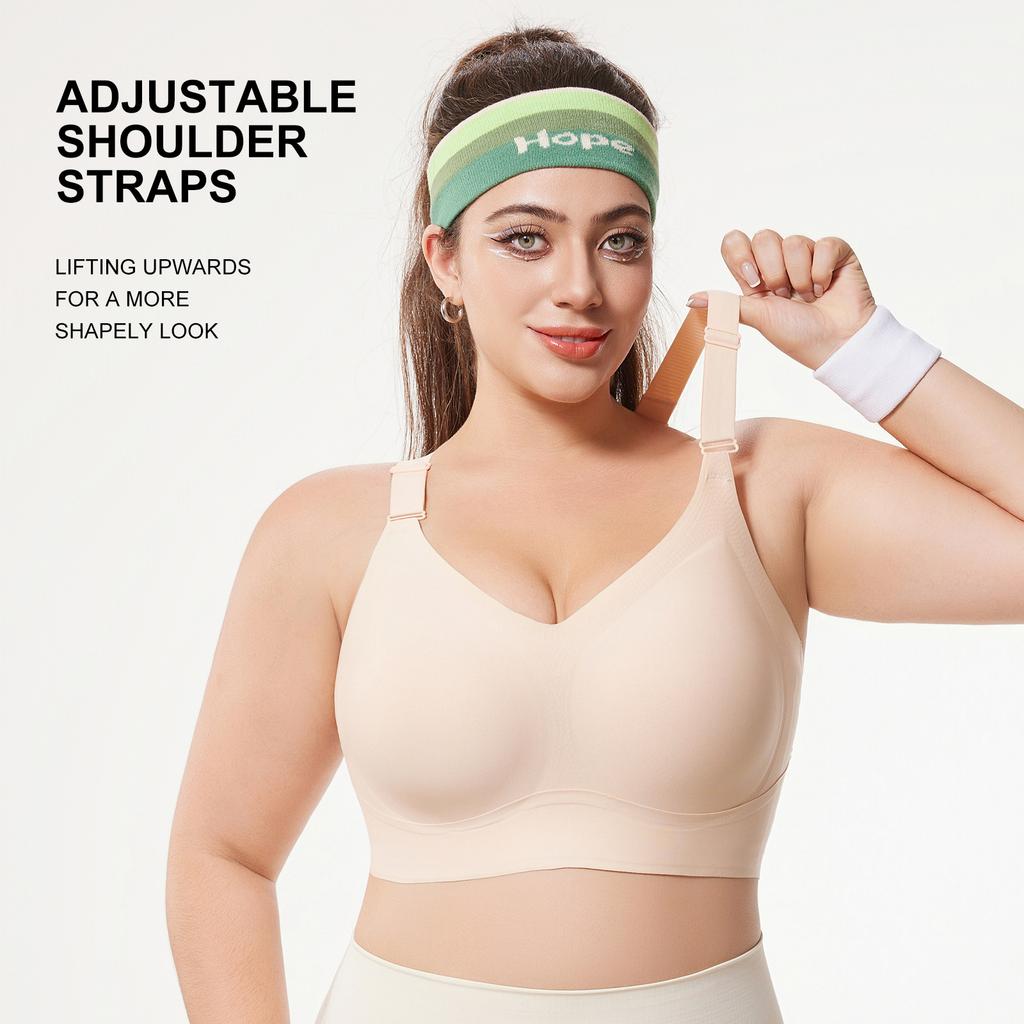 European and American Comfortable Seamless Lifting Bra Wire-free Push-up Sports Bra