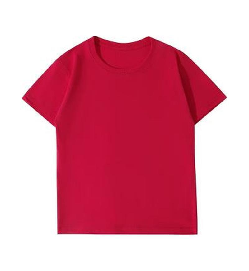 Unisex Heavyweight Pure Cotton Solid Color Short Sleeve Round Neck T-shirt