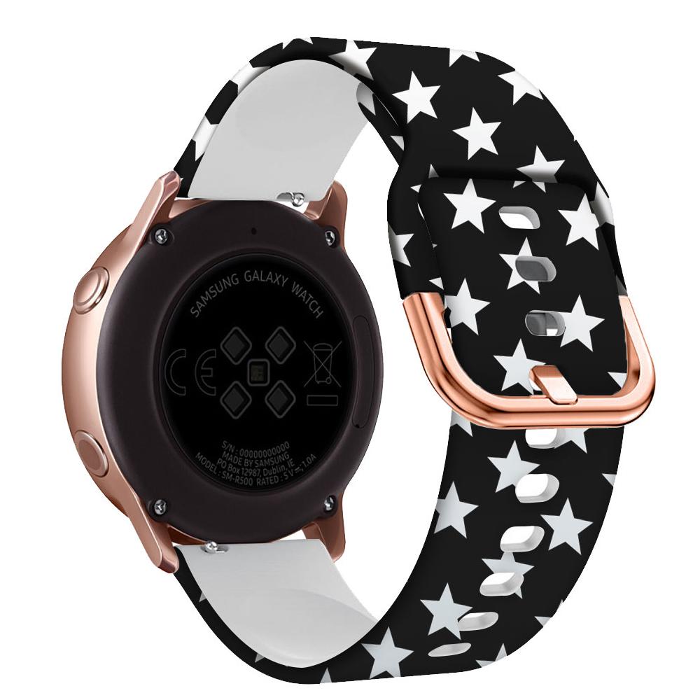 20mm Silicone Strap For Samsung Galaxy Watch 4 5 6 40mm 44mm/5 Pro 45mm/Watch4 Classic 46mm 42mm/Active 2 Bracelet Printing Band