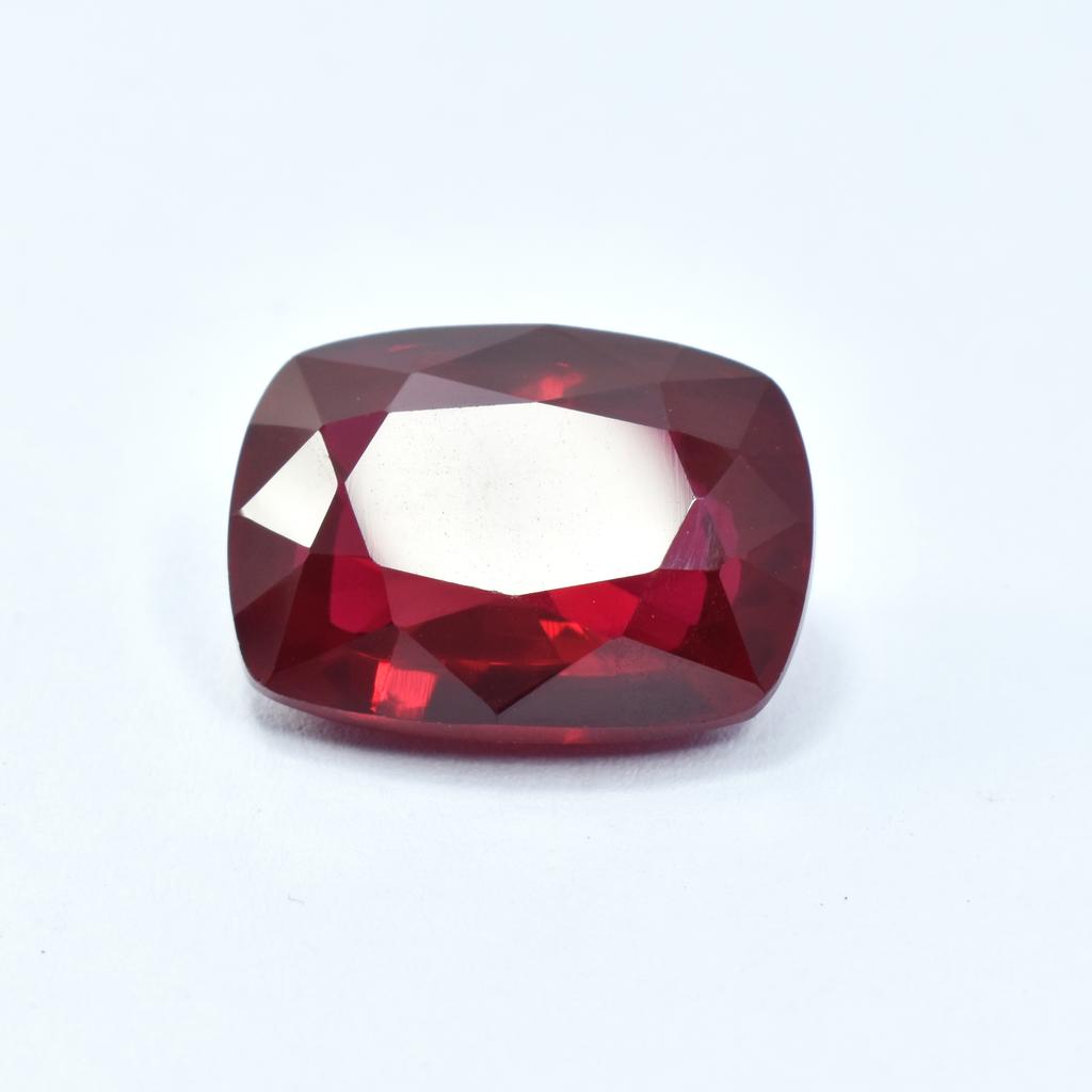 Natural Red Ruby Loose Gemstone 20.00 Ct Cushion Cut for Jewelry Making and Gem Collections