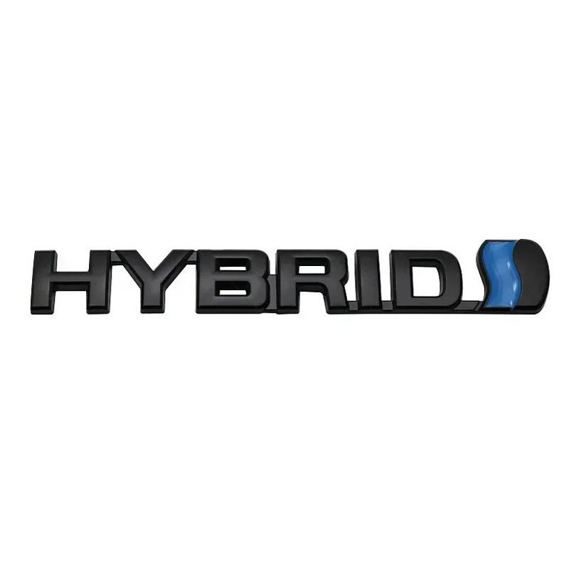 Metal HYBRID Car Front Grille Emblem Auto Body Trunk Badge Decal for  LandCruiser Yaris Camry Vios Corolla 4runner