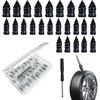 40 PCS Tire Repair Rubber Nails Kit With 2 Sizes, Screw In Tire Repair Plugs With Box And Screwdriver, Fast Self-Service Tire Repair Tools, Tire