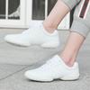 Yingrui Women's White Aerobic Dance Shoes - Soft Sole, Non-Slip, Perfect for Cheerleading and Children's Training (Model 610)