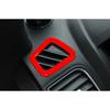 Car Dashboard L&R Air Outlet Vent Cover For Ford Explorer 2011- Bright Red
