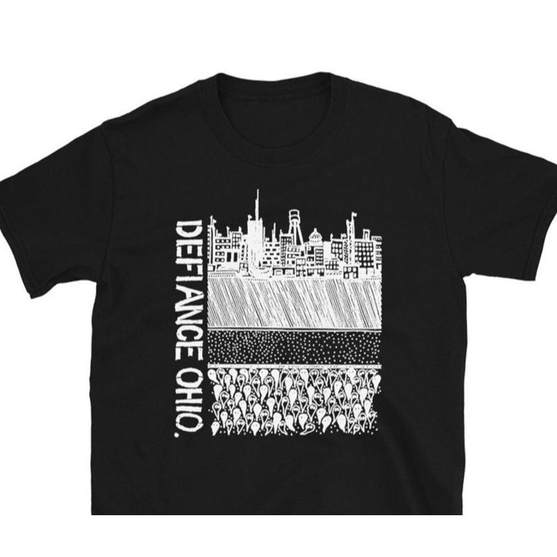 Defiance Ohio T Shirt Gothic Deathrock Goth Post Punk Music Unisex Tee S разноцветный