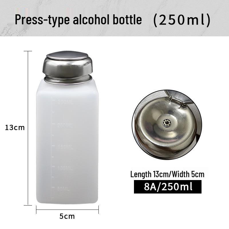 Anti-Static Plastic Alcohol Dispenser Bottle - 100ml, 200ml, 250ml Press-Type for Board Cleaning