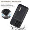 DG.MING M2 Series for iPhone 15 Pro Anti-Drop Kickstand Case PU+PC+TPU Magnetic Wallet Phone Cover