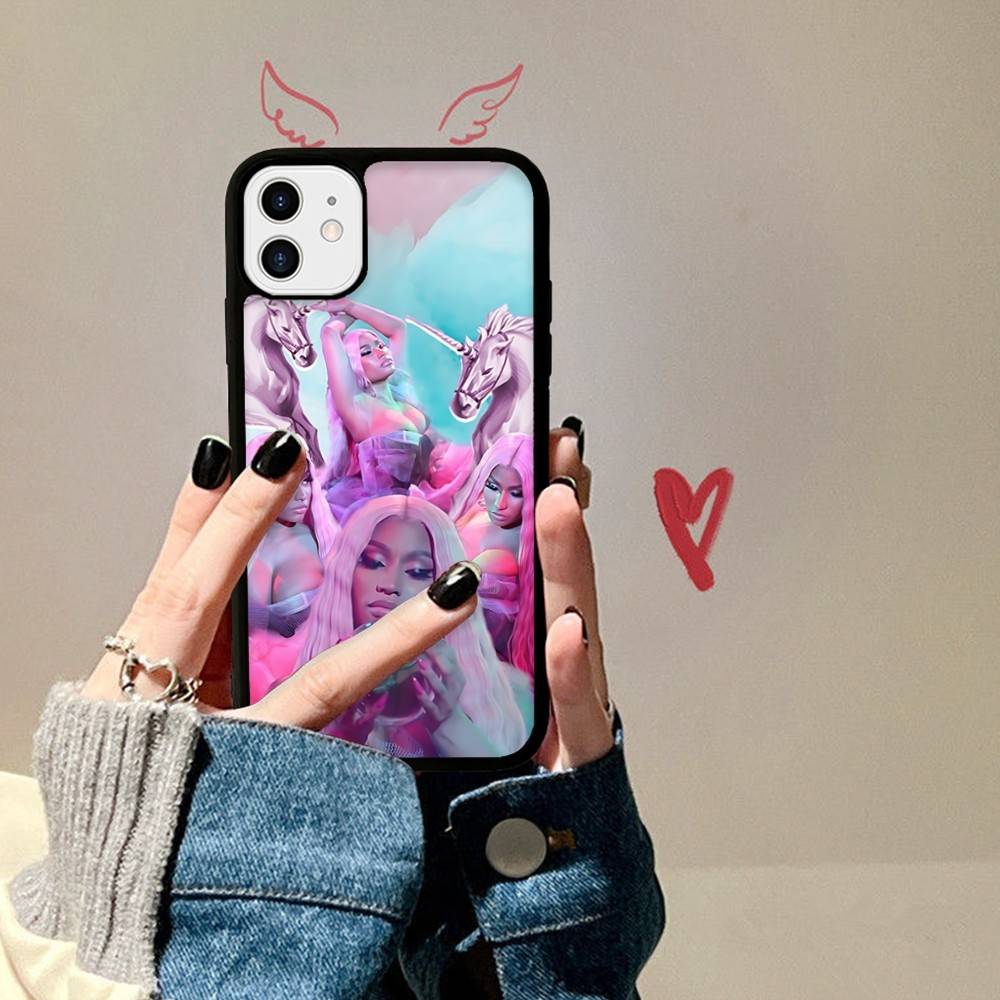 N-Nicki Singer Minaj Telefoonhoesje Voor IPhone 17 16 15 14 13 12 11 Pro Max Plus PC+TPU Schokbestendige Achterkant