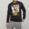 Nike Vintage Pattern Crewneck Sweatshirt Men Tops Black AQ7140-010