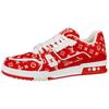 Lv Trainer Sneakers 'Red Monogram' 1ABFSO