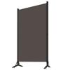 VidaXL Paravent 3 Panneaux, 260x180 cm, Tissu Polyester &amp; Structure en Fer, Anthracite, Écran de Confidentialité Pliable, 320733