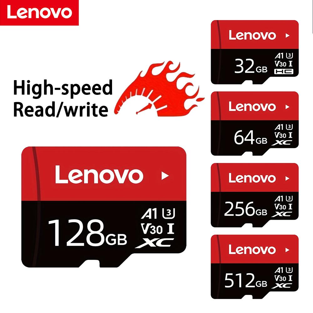 Lenovo Micro SD Card 100MB/s High Speed TF Card 32GB 64GB 128GB 256GB MicroSDXC Class 10 A1 V30 Memory Card for Nintendo Switch/Phone/Camera/Dash Cam