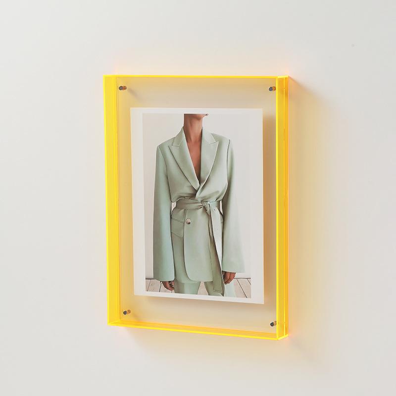 Transparent Acrylic Photo Frame DIY Poster Painting Hall Bedroom Wall Decoration Ins Style Table Picture Frame