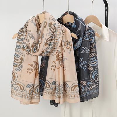 New Design Brand Women Scarf Shawl Fashion Print Cotton Spring Winter Warm Scarves Hijab Lady Pashmina Foulard Bandana Headscarf