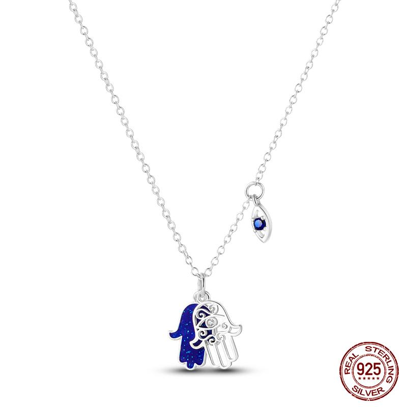 925 Silver Luminous Firefly Heart Shaped Zircon Pendant Necklace For Women Fashion Anniversary Birthday Jewelry Gifts