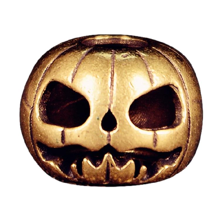 

Metal Artistic Pumpkin Charm Pendant for Handmade Bracelets and Necklaces Large Hole Braiding Artistic Collectibles жовтий