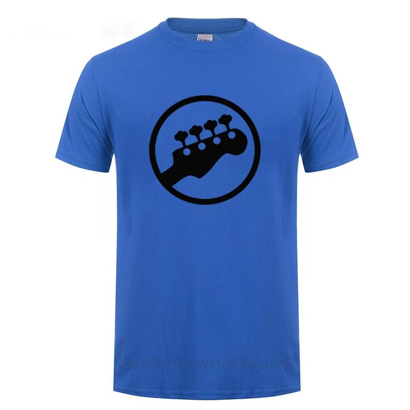 Bass Headstock Guitar Symbol Guitarist Player Musicians Music Rock TShirt Funny Birthday Gift For Men O Neck Cotton T Shirt Tee