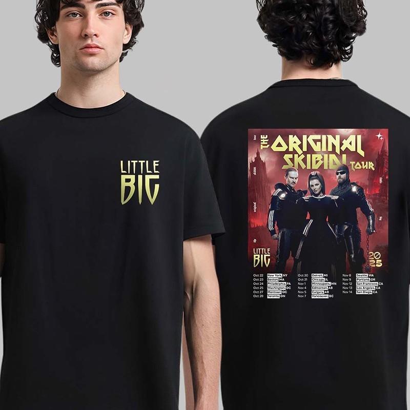 

Little Big Band The Original Skibidi Tour 2025 North America Cities Dates Shirt S
