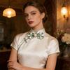 Satins Fabric Butterfly Knot Button Ideal For Wedding Dress And Clothing Embellishment