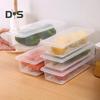 Large Capacity Food Storage Box Rectangular Portable Drainage Divider Fresh Keeping Fridge Box Household Supplies