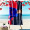 Gavi Print Beach Towel, Large Soft Quick Dry Towel for Beach Camping Swimming